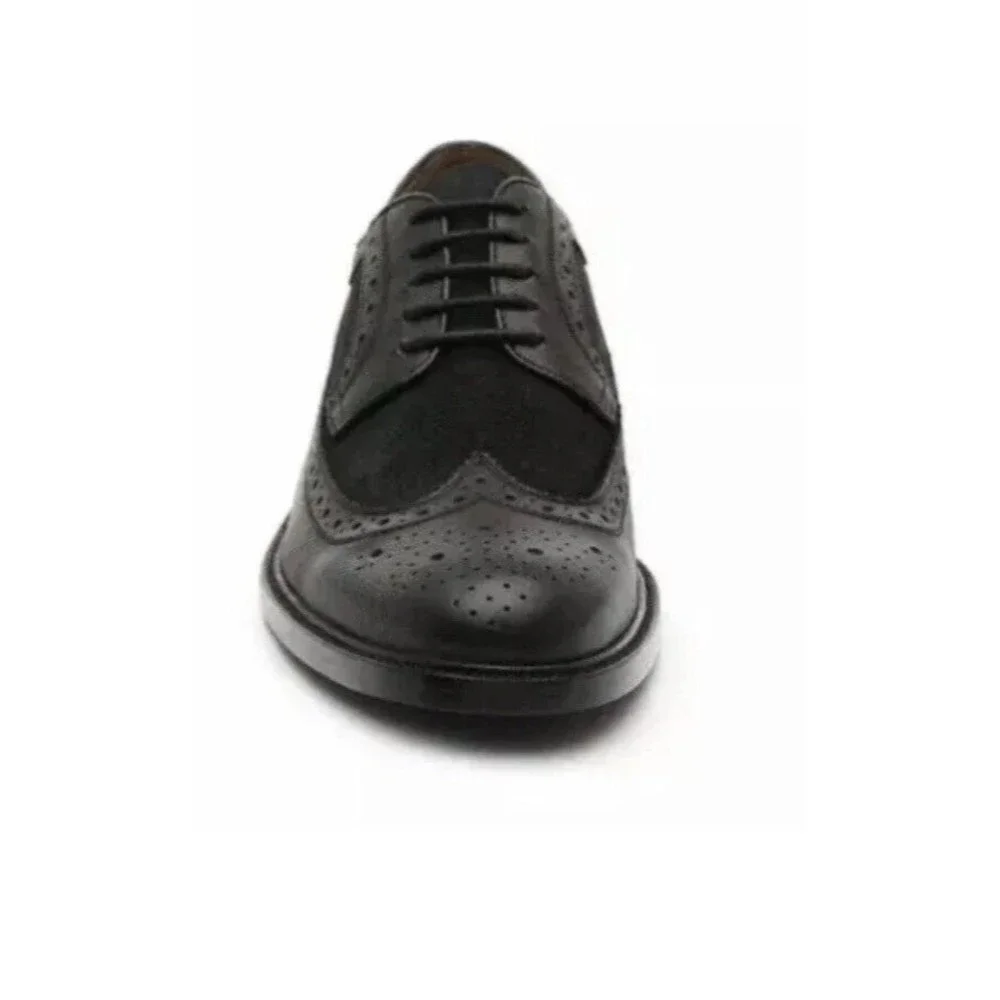 New Blake Mckay pierce wingtip oxford dress shoes brown sz 8 11.5 Leather